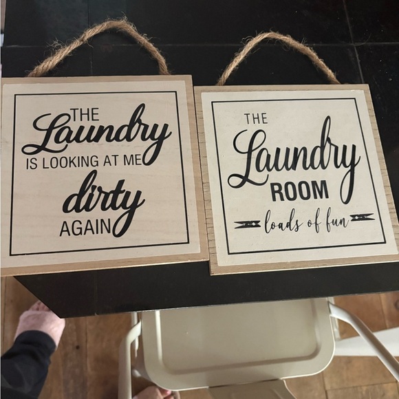 Other - Decorative Laundry Room Signs